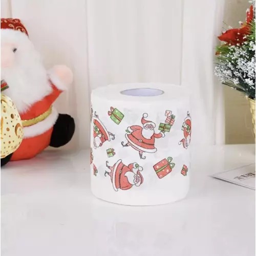 VIANOČNÝ TOALETNÝ PAPIER WC SANTA CLAUS ROLL Vtipný DARČEK