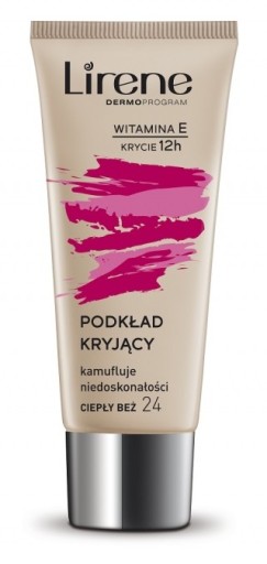 LIRENE Krycia báza na tvár č. 24 TEPLÁ BÉŽOVÁ, 30 ml