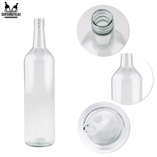 1l fľaša Monopol na vodku, mesiačik, tinktúry, šťavy, likér, whisky s uzáverom