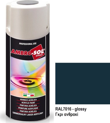 Antracitovo sivý lak 400 ml, matný RAL 7016