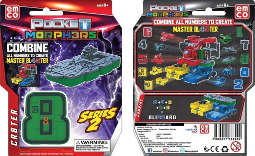 POCKET MORPHERS III FIGURKA 8 CR8TER robotická figúrka master blaster 6+