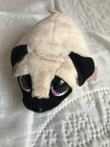 Maskot TY TEENY TYS CANDY - opálený mops pes 42161