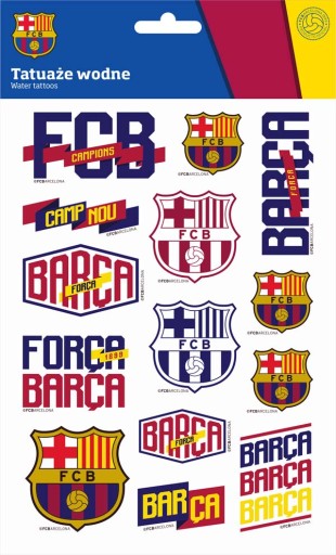 VODNÉ TETOVANIE FC-203 FC BARCELONA BARCA