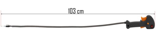 PLYNOVÁ RÚČKA PRE BENZÍNOVÝ KEFE POWERMAT BRIVER, PÁKA, RÚČKA S KÁBLOM 19 mm