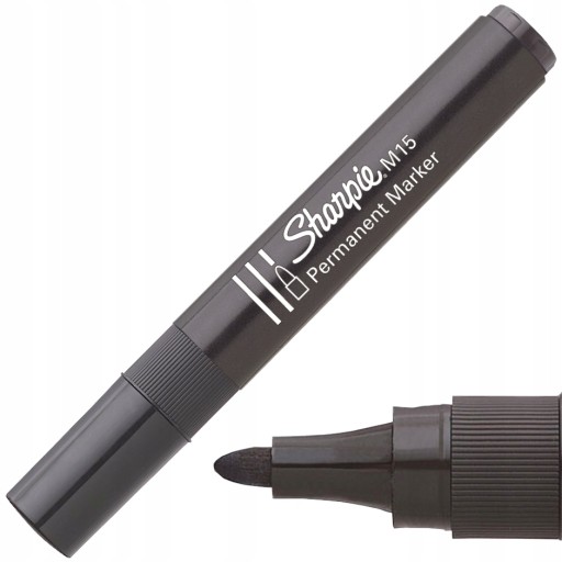 SHARPIE Elektrikárska značka na 2mm káble, ČIERNA