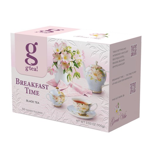 g'Tea Čierny čaj Čas na raňajky 100g 50 tb