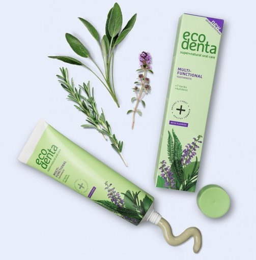 Ecodenta Zubná pasta zubná pasta s extraktom zo 7 bylín a vápnikom 100 ml