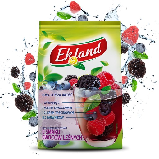 Ekland čajový nápoj lesné ovocie granulovaný instantný čaj 300g