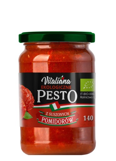PESTO ZO SUŠENÝCH RAJČAJEK BIO 140 g - VITALIANA
