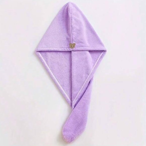 Vlasový turbanový uterák z mikrovlákna na sušenie fialová SEOL Cosmetics