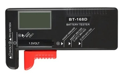 DIGITÁLNY TESTER METER PRE BATÉRIE AAA AA 9V