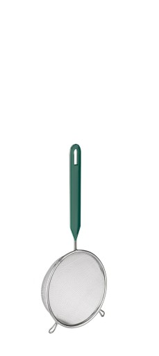 Nerezové kuchynské sitko, kov, 7 cm, zelené