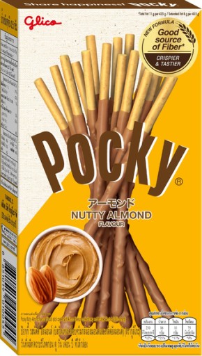 Pocky Almond Taste tyčinky s mandľami 43,5g Glico