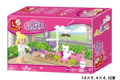 SLUBAN BLOCKS mačiatko Pet Beauty Salon Girl's Dream 30 El. B0515