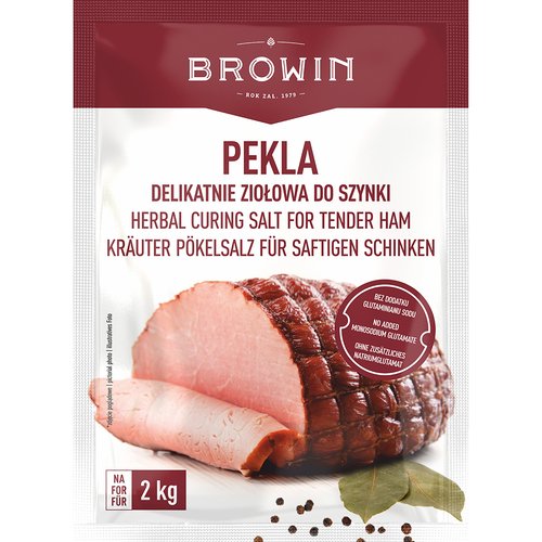 Jemne bylinkami konzervované soľné bylinky na šunku