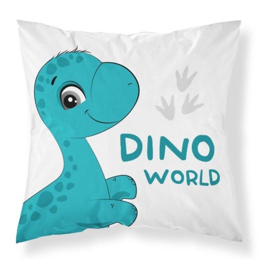 BAVLNÝ OBLIEK NA VANKÚŠ 40x40 DINOSAUR NA VANKÚŠ