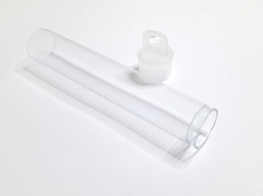 Fľaša plastová nádoba 80x13 mm 1 ks.