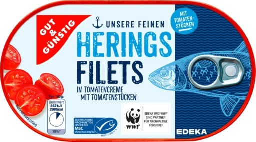 Gut & Gunstig Herings Filets Filet zo sleďov v paradajkovom kréme 200 g