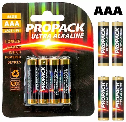 PROPACK ULTRA AAA ALKALICKÉ BATÉRIE SADA 4 ks