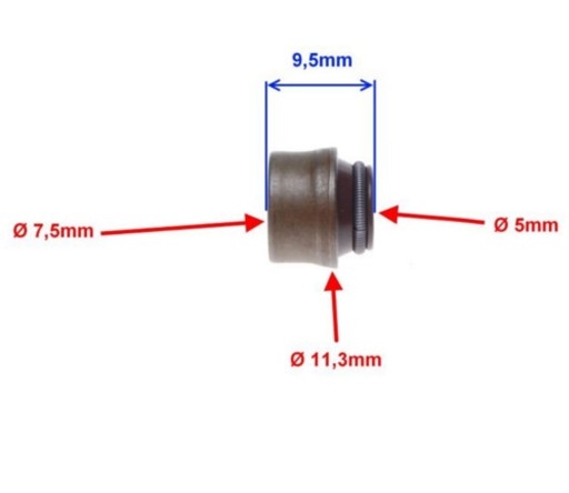 Tesnenie ventilu hlavy motora PIAGGIO ZIP 4T