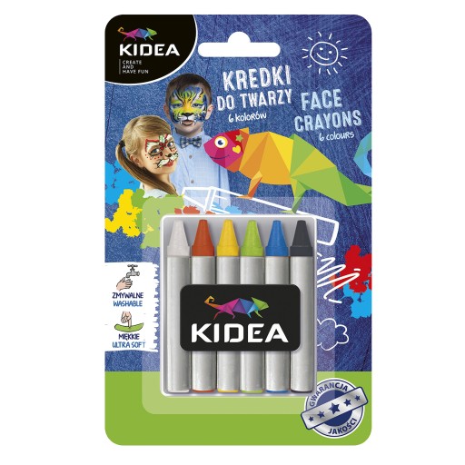 MAĽOVANIE NA TVÁR 6 FARIEB KIDEA