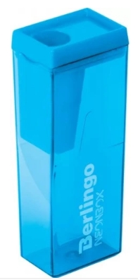 Orezávač NeonBox, 1 otvor, nádoba, mix farieb Berlingo