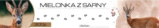 Etikety na srnčie mäso hnedé 10 ks