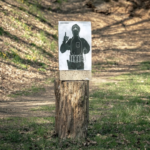 Štíty teroristickej siluety - balenie 10 ks.