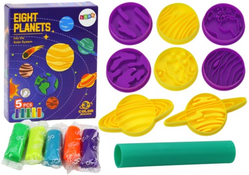 Plastová sada foriem Play-Doh 8 Planets 5 farieb