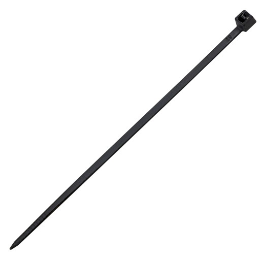 Sťahovacie pásky, zipsy, sťahovacie pásky, čierne, 2,5 x 150 mm - 100 ks.