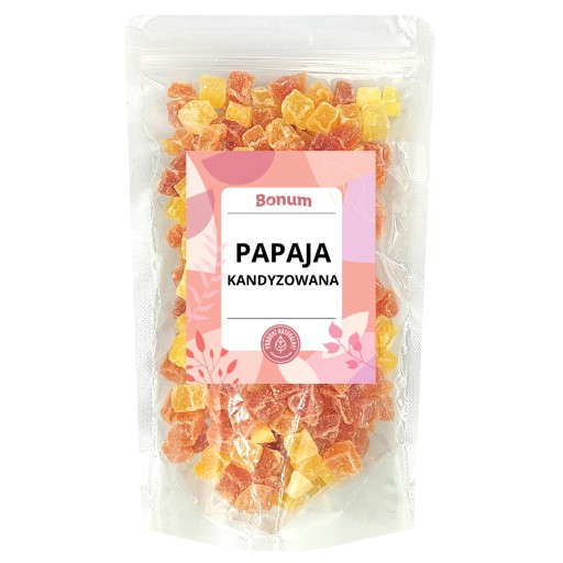 Kandizovaná sušená papája kocky 500g PREMIUM sušené ovocie snack