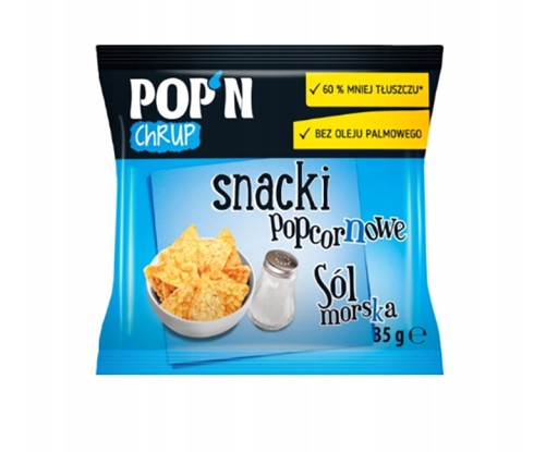 SANTE POP'N CRUMP POPCORN OBCHÍVKY MORSKÝ SOĽ-35g