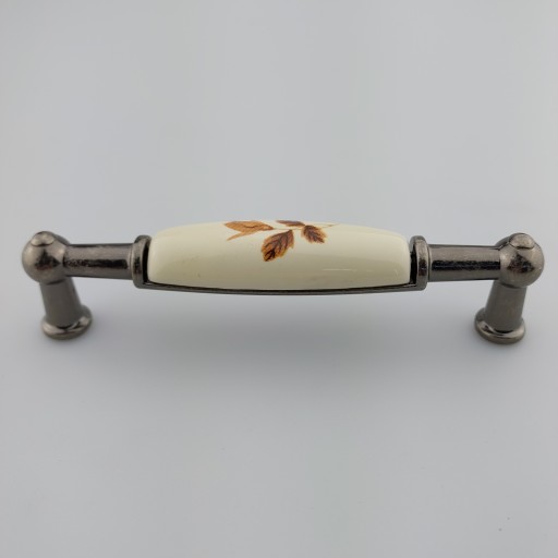 NÁBYTOK ÚCHYTKA ZÁSUVKA ÚCHYTKA SKRIŇKY RETRO PORCELÁN STARÝ STRIEBORNÝ VZOR