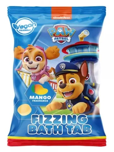 PAW Patrol Šumivá mangová tableta do kúpeľa 40 g