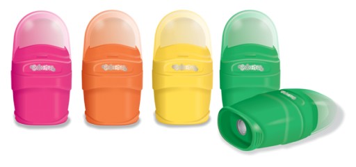 Colorino strúhadlo s gumou 2v1 mix 92654