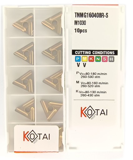 Vymeniteľné doštičky TNMG 160408R-S M1030 KOTAI MTJNR MTUNR