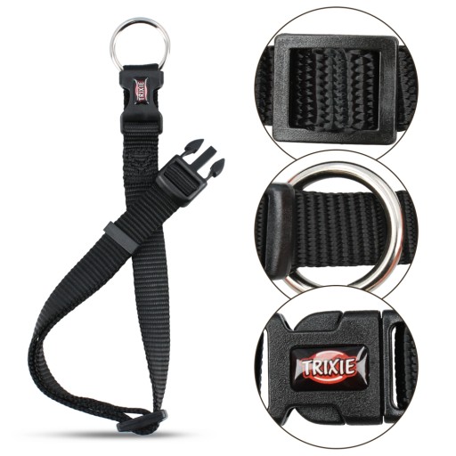 NYLONOVÝ GOLIER 35-55cm/20mm ČIERNA