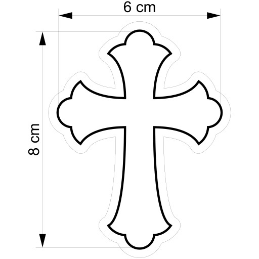 Vykrajovač na sušienky Communion Cross Cross 5