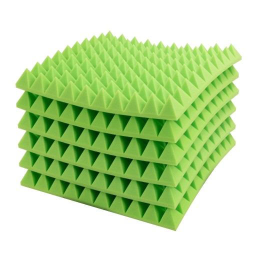 3D stenový panel Akustický pohlcovač ZELENÝ nástenný kužeľ