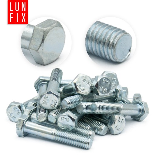 METRICKÉ SKRUTKY M16x55, pozinkované, trieda 8.8, din931 - 1kg