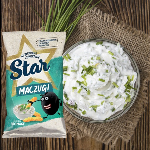 Star Maczugi Kukuričné lupienky s príchuťou tvarohu 80 g