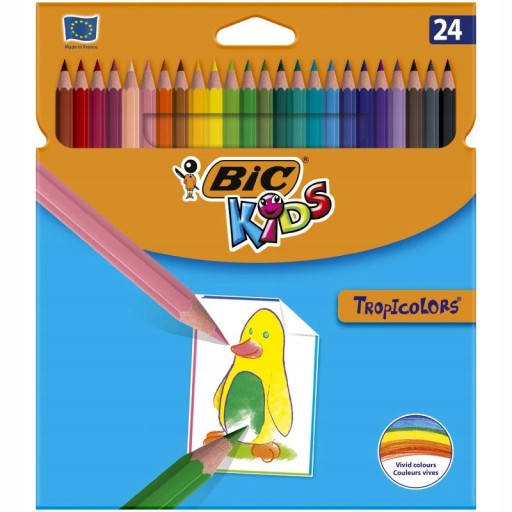 BIC TROPICOLORS ODOLNÉ ŠKOLSKÉ CERUŽKY PRE DETI 24 kusov