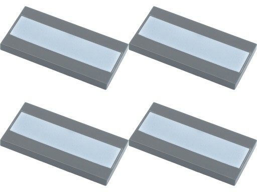 LEGO TILE 87079pb0821 OBKLAD 2x4 tmavosivá NOVINKA (4g) 4 ks.