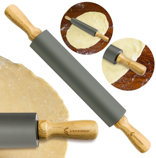 VEĽKÝ SILIKÓNOVÝ VALEC NA CESTO NA PIZZU, XXL OTOČNÝ