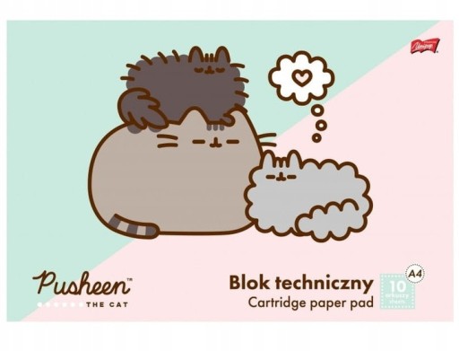 BIELY technický blok Pre deti ZUŠ A4/10k PUSHEEN St Majewski