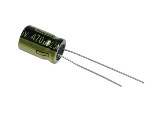 Kondenzátor 470uF/25V Low ESR (5 ks)