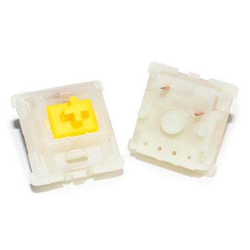 Gateron MILKY YELLOW PRO Factory Lubed Lineárne mechanické spínače - 5x