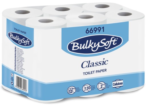BulkySoft toaletný papier neparfumovaný 12 ks.