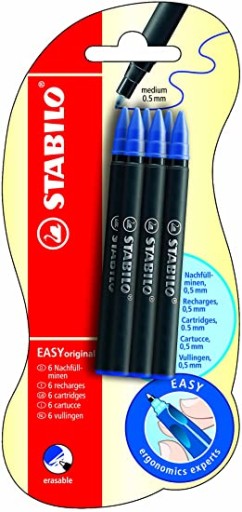 NÁPLŇ DO pera STABILO EASY START, modrá, 6 kusov