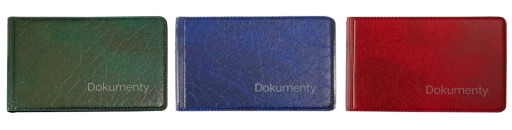 Obal na dokumenty, malý, imitácia kože, mix farieb Biurfol
